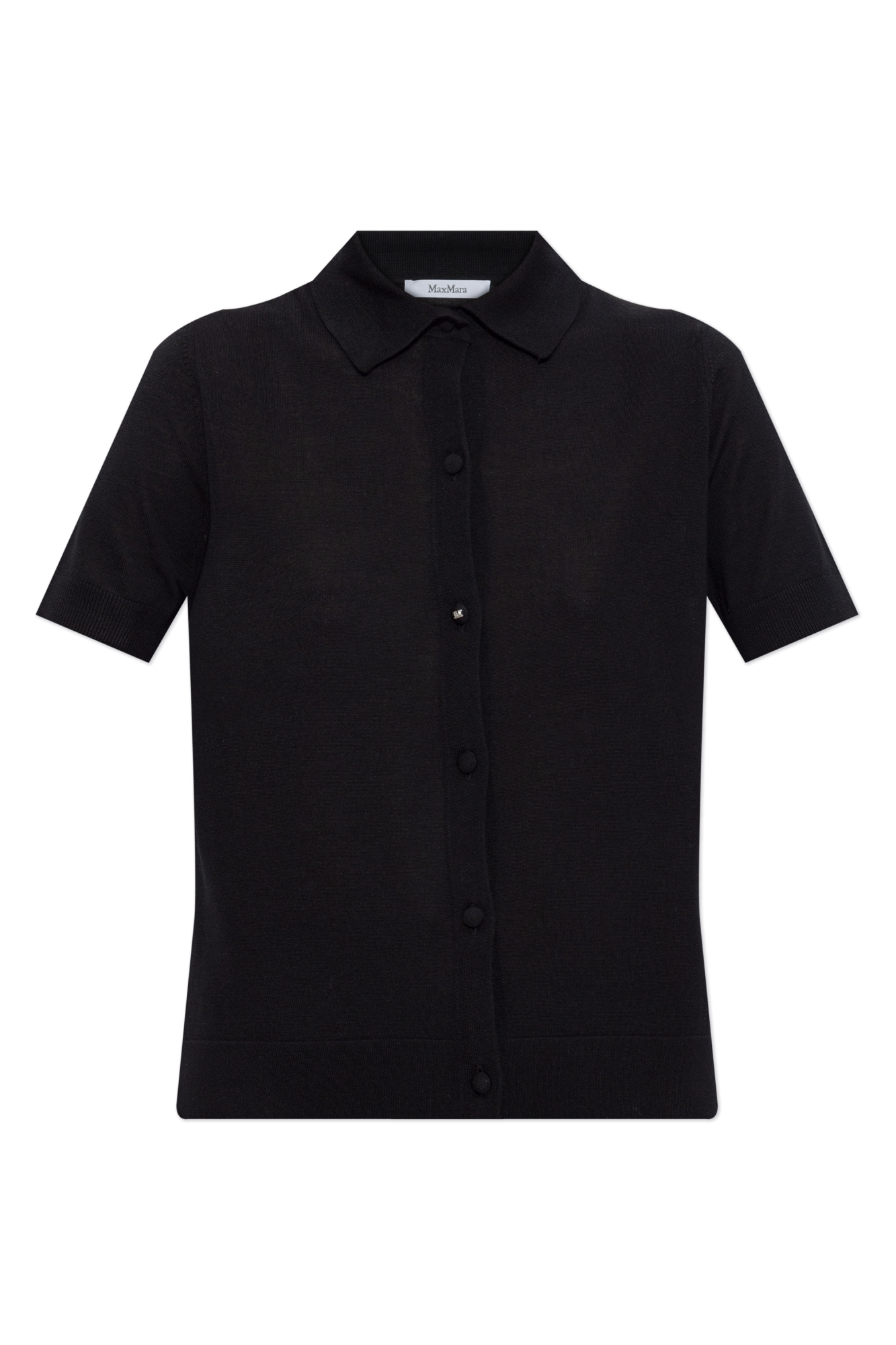 Tシャツ・カットソー MAX MARA Woman Polo Shirt Black 2511361068600 006 9971025306003-y-